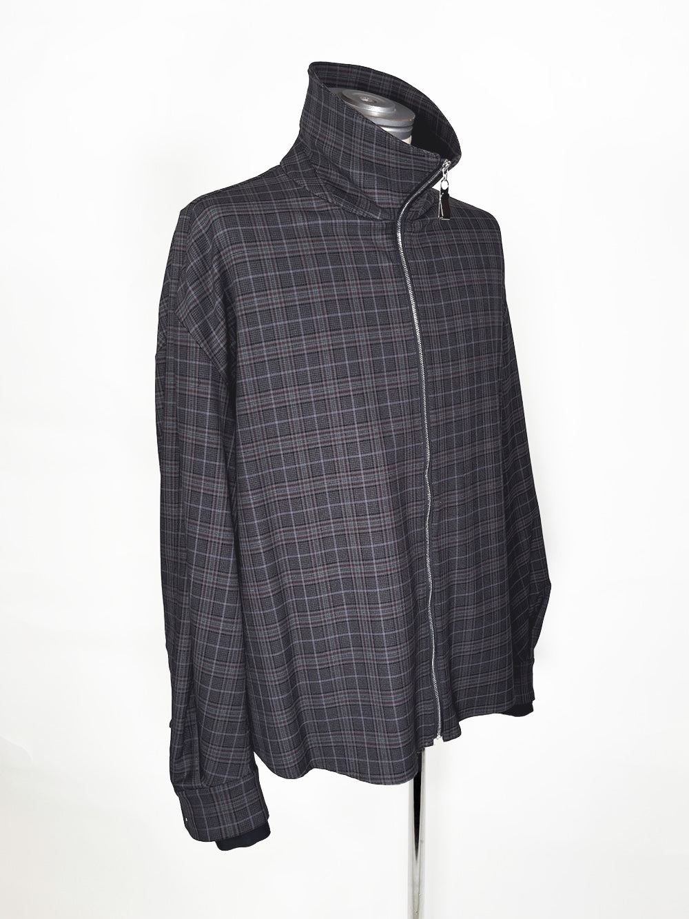 LB23AW-SHBL01-CWE-CK | ダブルカフストラックシャツジャケット | CHECK×BLACK