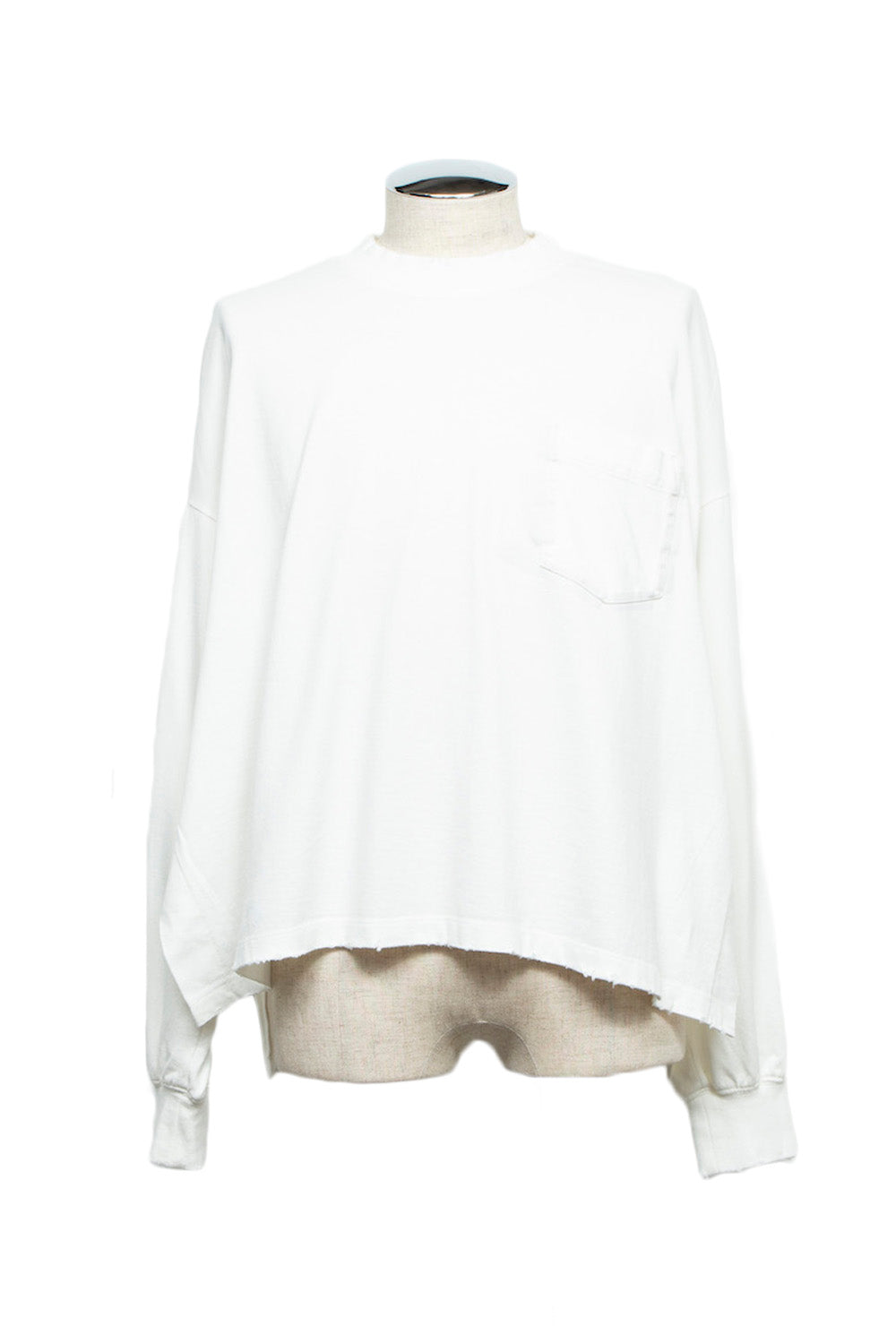 LB24AW-PO07-ITD | Taping Aid Damage Pullover | OFF WHITE