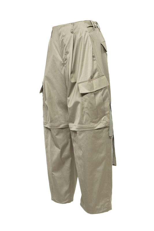 LB24AW-PT07-ADK | Side Zip Painter Trousers | IVORY