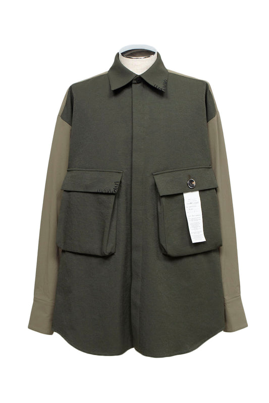 LB24AW-SH07-PAK-NBG | ハンドステッチCPOシャツジャケット | MOSS GREEN