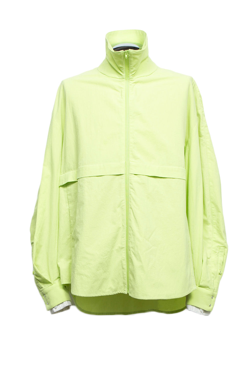 LB24AW-SHBL01-OMS | Omi Sable Track Shirt Blouson | NEON GREEN