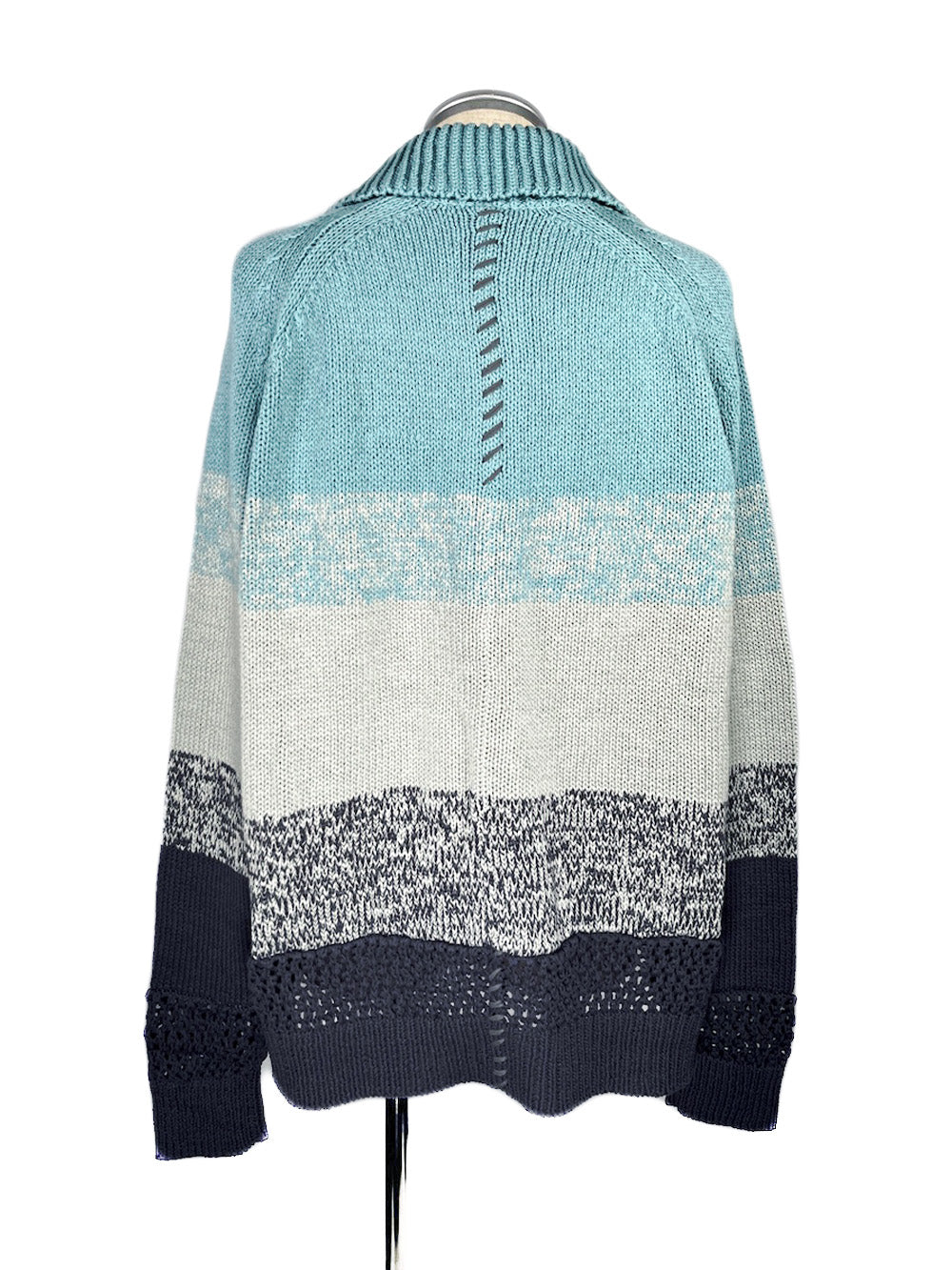 LB24SS-KNSH01 | Intarsia knit shirt cardigan | DIOPTASE 
