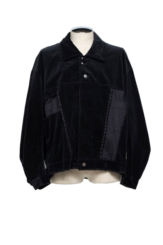 LB25AW-JK02-CDR | Reconstructed Carpenter Jacket (Corduroy) | BLACK