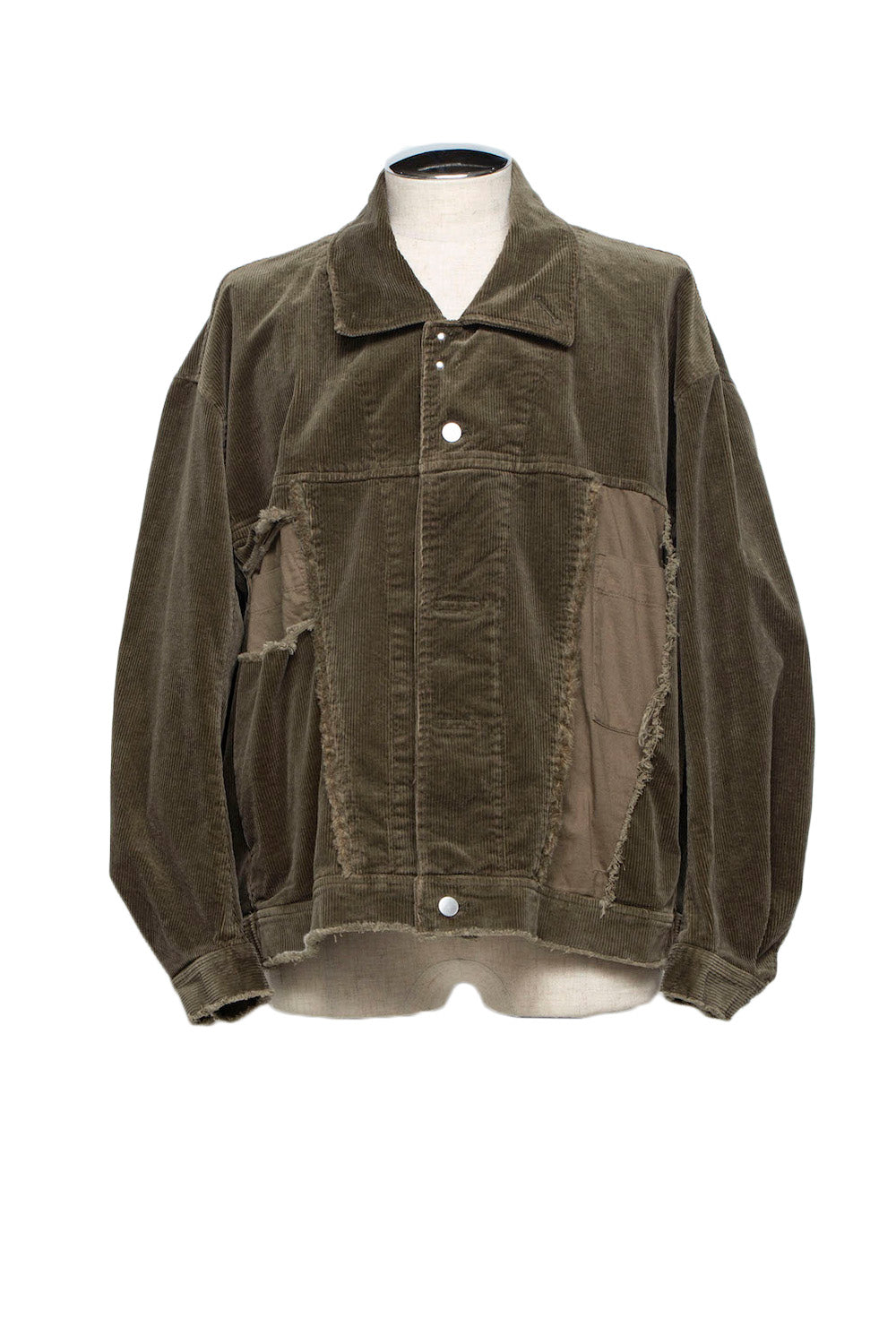 LB25AW-JK02-CDR | Reconstructed Carpenter Jacket (Corduroy) | OLIVE