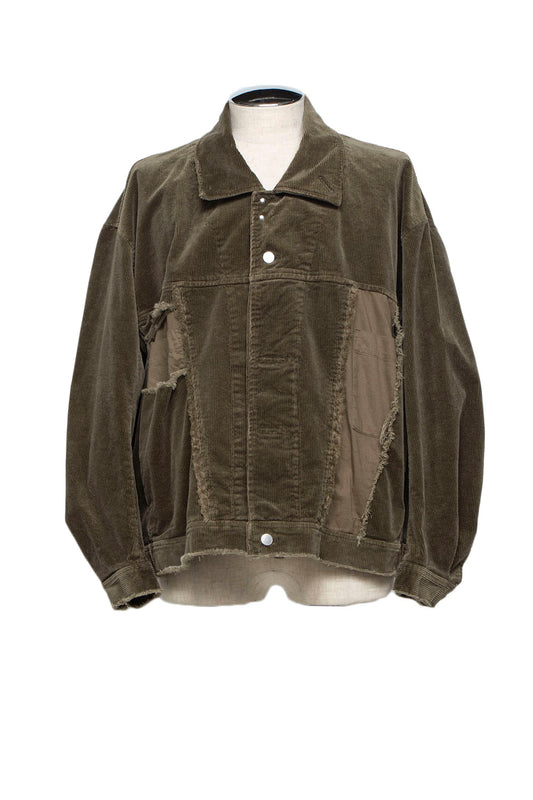 LB25AW-JK02-CDR | Reconstructed Carpenter Jacket (Corduroy) | OLIVE