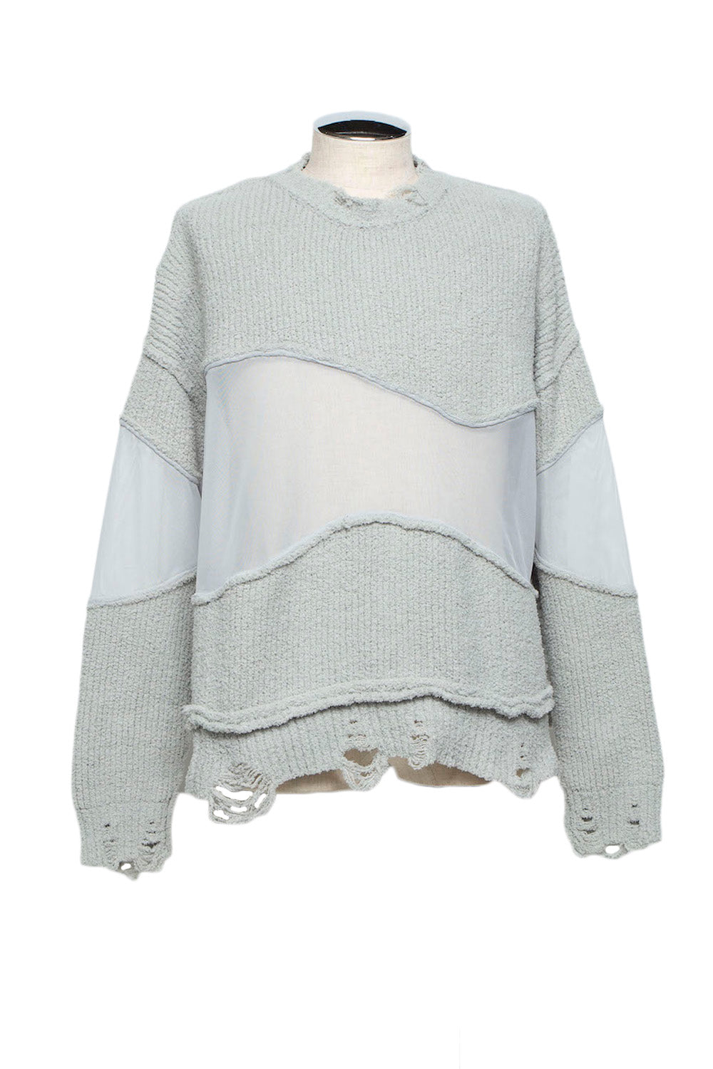 <last>
 LB25AW-KN08 | Docking Reverse Crushed Sweater | Light Gray</last>