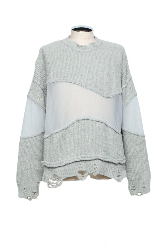 <last>
 LB25AW-KN08 | Docking Reverse Crushed Sweater | Light Gray</last>