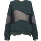 LB25AW-KN08 | Docking Reverse Crushed Sweater | BILLIARD GREEN