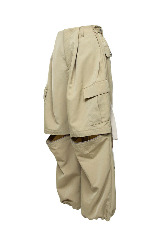LB25AW-PT05-VTN | ヴィンテージナイロンデタッチャブルカーゴパンツ | BLOND