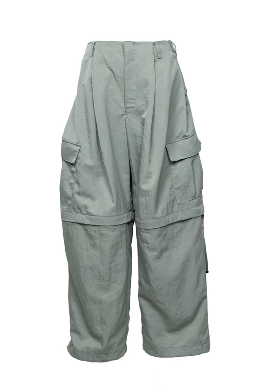 <LAST 1点> LB25AW-PT05-VTN | ヴィンテージナイロンデタッチャブルカーゴパンツ | SKY GRAY