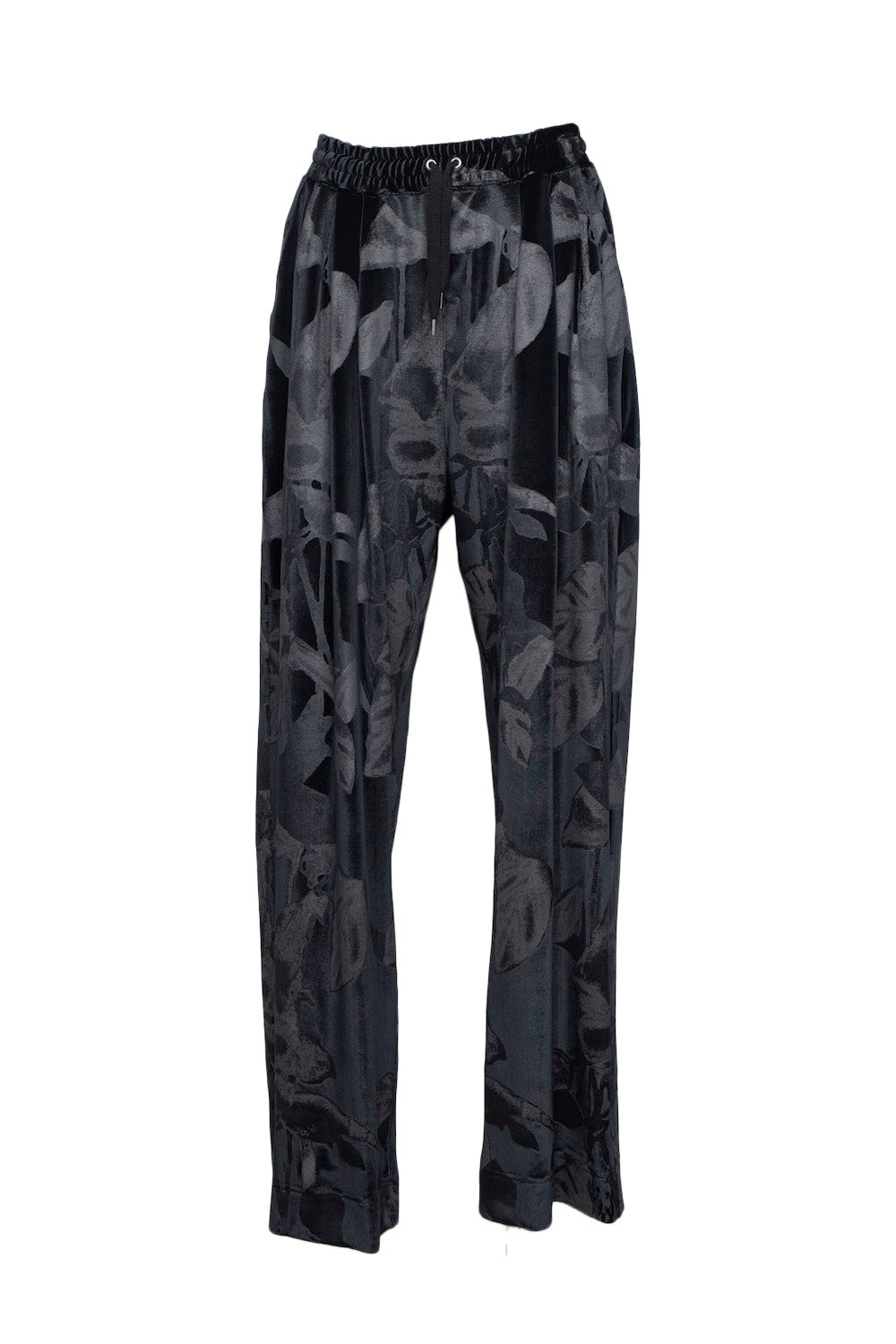 <last>  
LB25AW-PT08-PVL | 3D Printed Velour Jersey Easy Pants | BLACK</last>