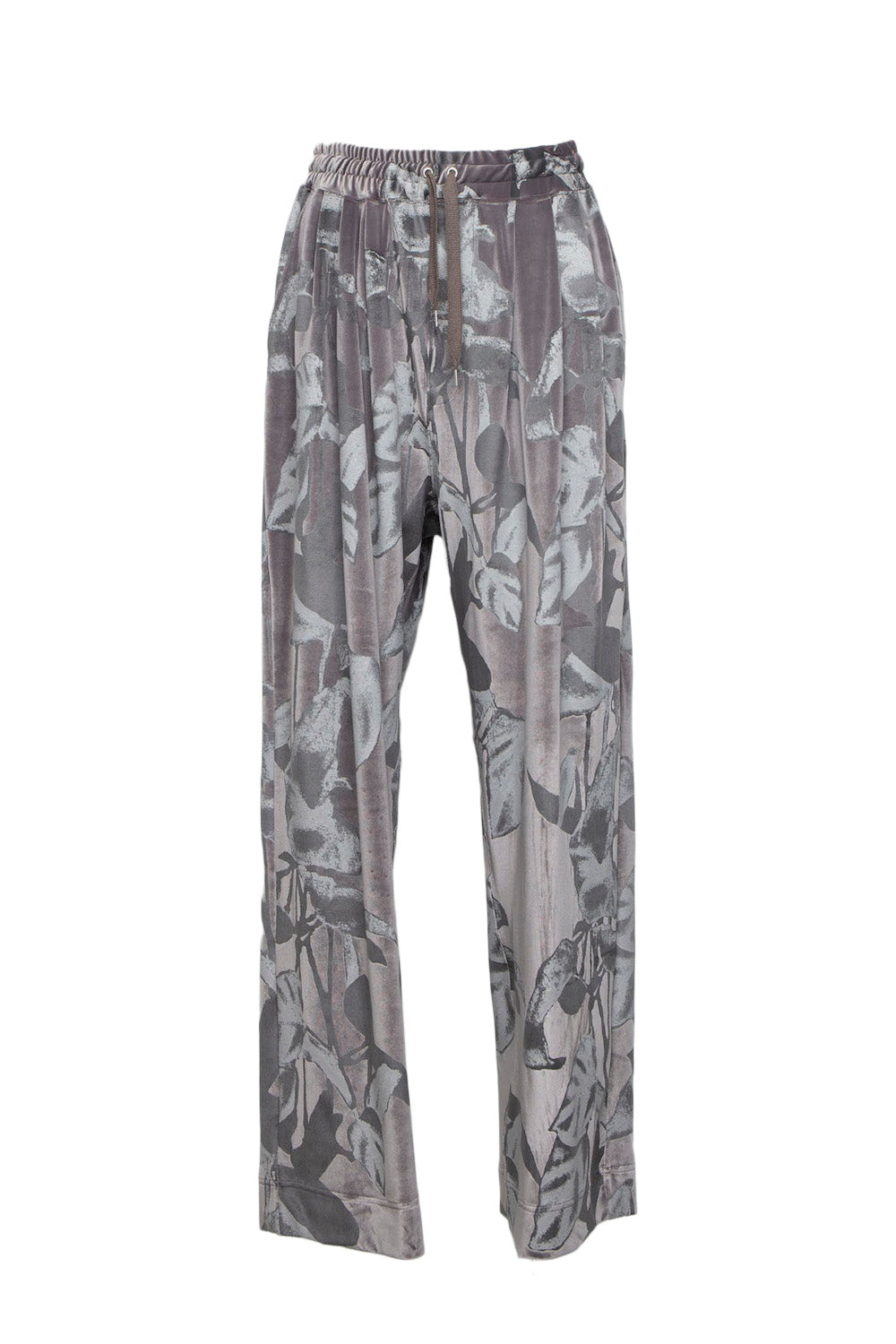 <last>
 LB25AW-PT08-PVL | 3D Printed Velour Jersey Easy Pants | Charcoal</last>