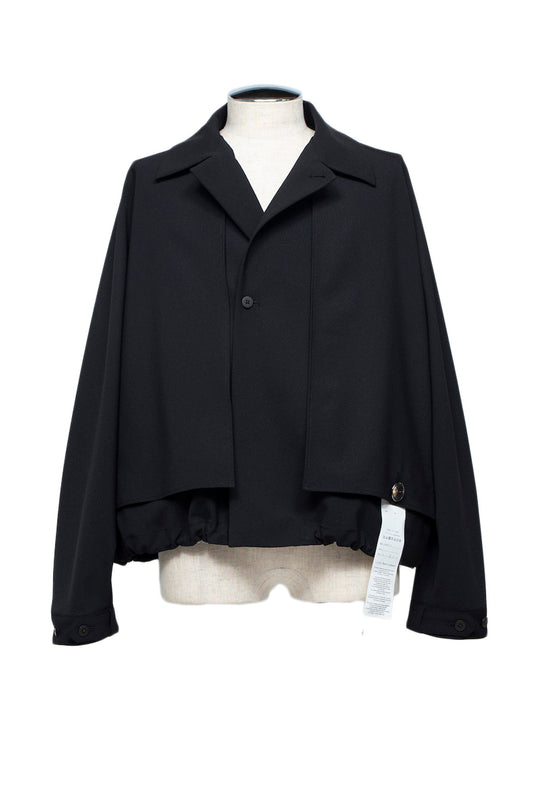 <LAST 1点> LB25AW-SH09-BDS | 3レイヤーボンディングスーツショートトレンチジャケット | BLACK