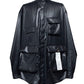 LB25SS-SH07-FFL| FAKE-FAKE LEATHER Ⅱ M-65モチーフシャツジャケット | BLACK