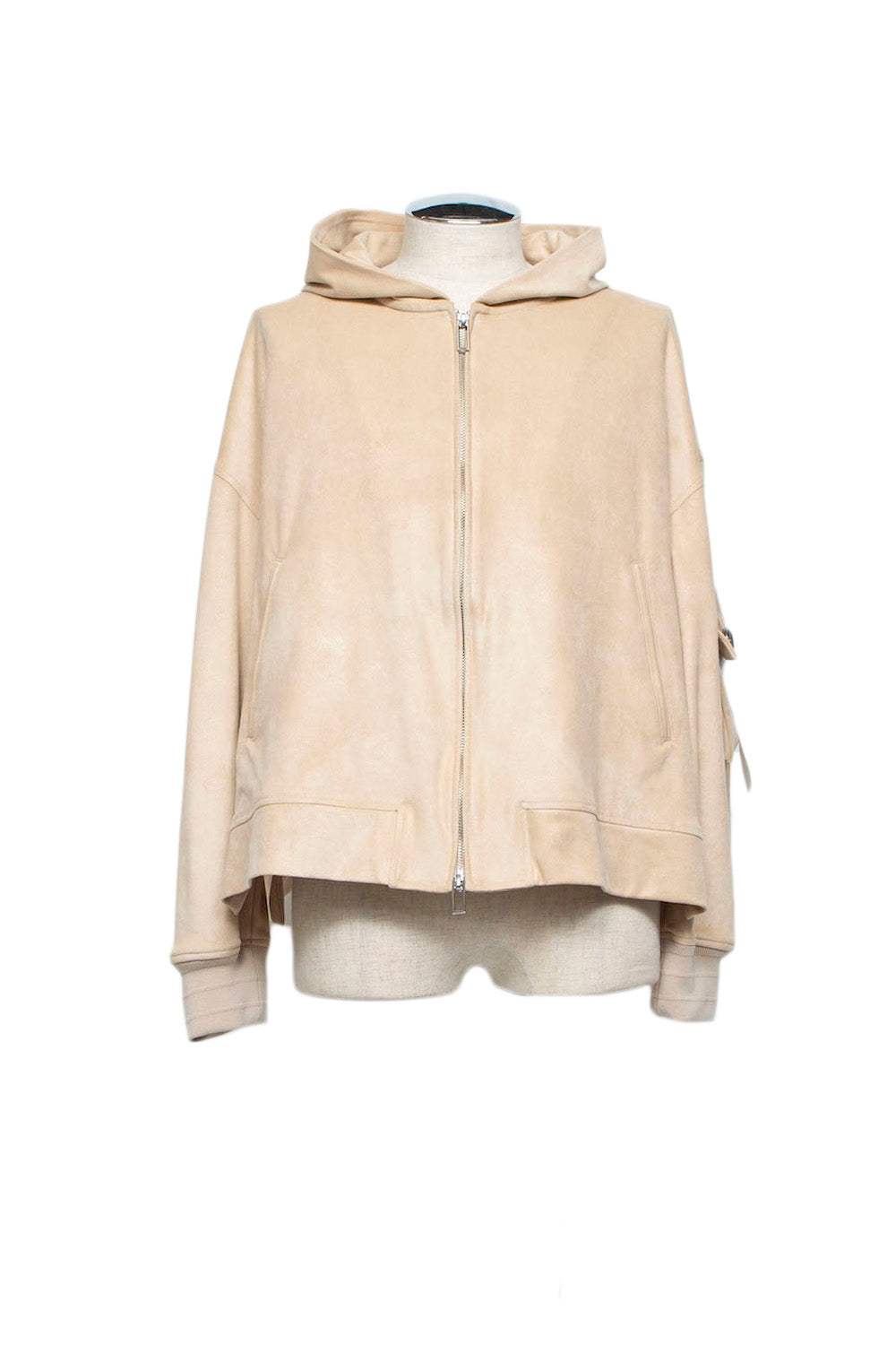 LB26AW-HD09-FFN | FAKE-FAKE-LEATHERダブルジップフーディ | TAN