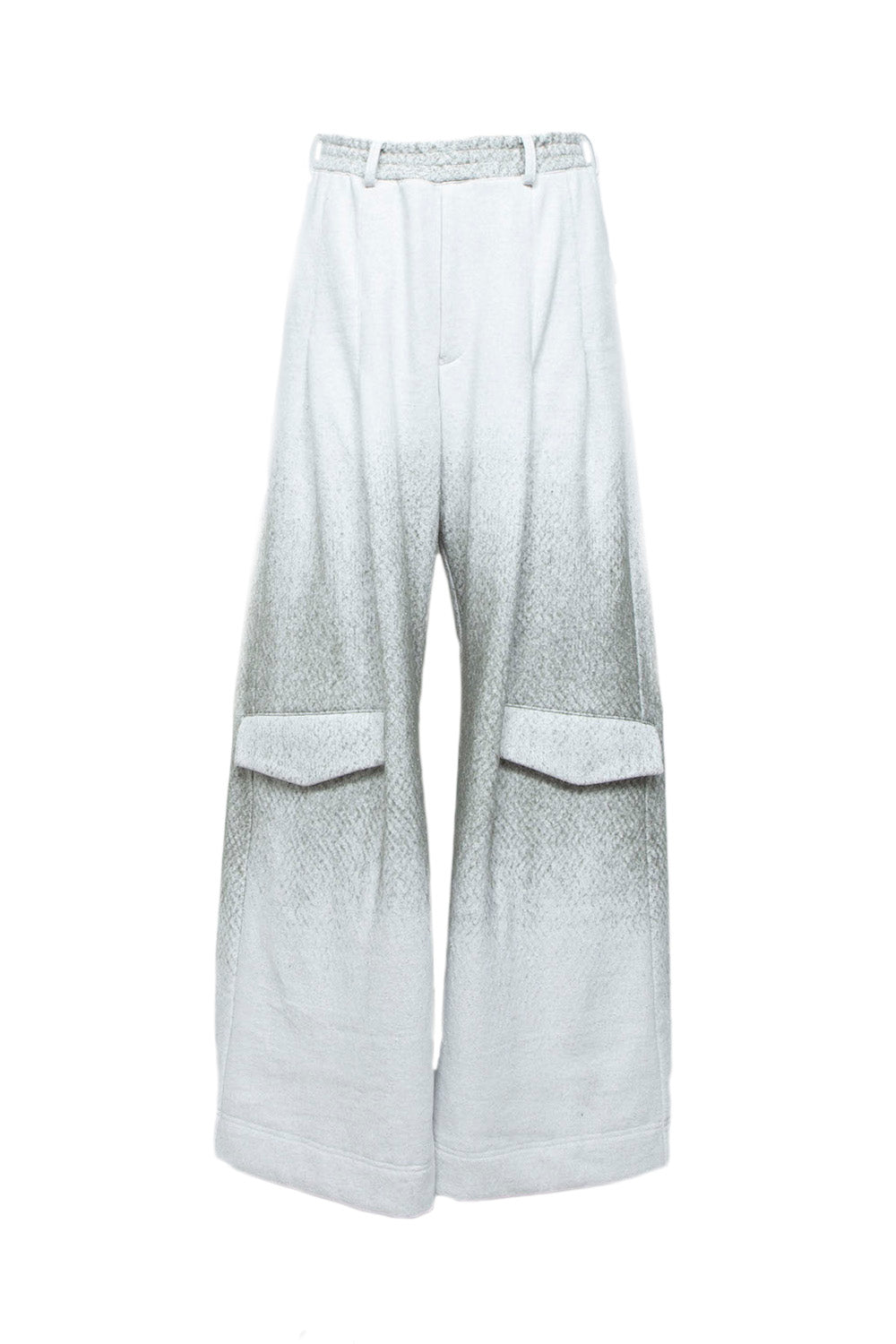 LB26AW-PT09-NDJ | グラデーションニードルパンチシンフラップバギーパンツ2.0 | WHITE BASED