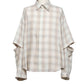 LB26AW-SH11-AMZ |  アムンゼン デタッチャブルスリーブシャツ | BEIGE CHECK
