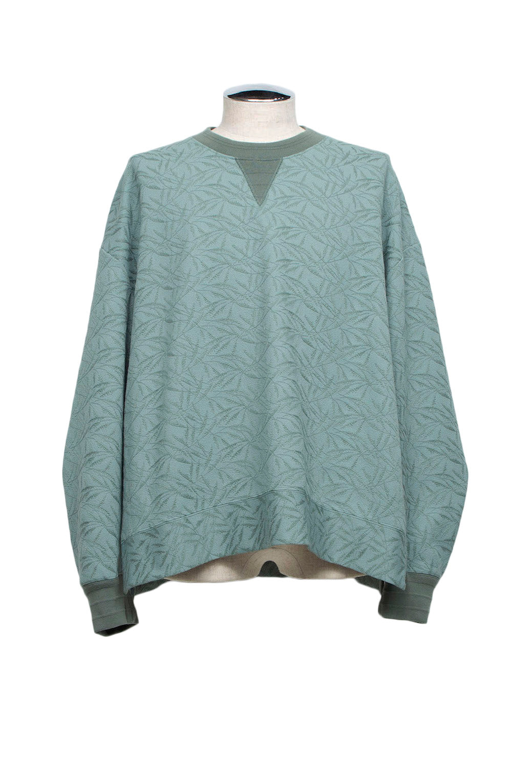 <LAST 1点> LB26SS-PO08-ETJ | フルエンブロイダリージャージープルオーバー | GLASS GREEN