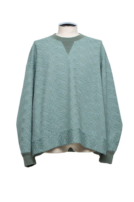 <LAST 1点> LB26SS-PO08-ETJ | フルエンブロイダリージャージープルオーバー | GLASS GREEN