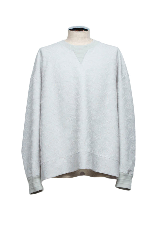 <LAST 1点> LB26SS-PO08-ETJ | フルエンブロイダリージャージープルオーバー | ICE GRAY