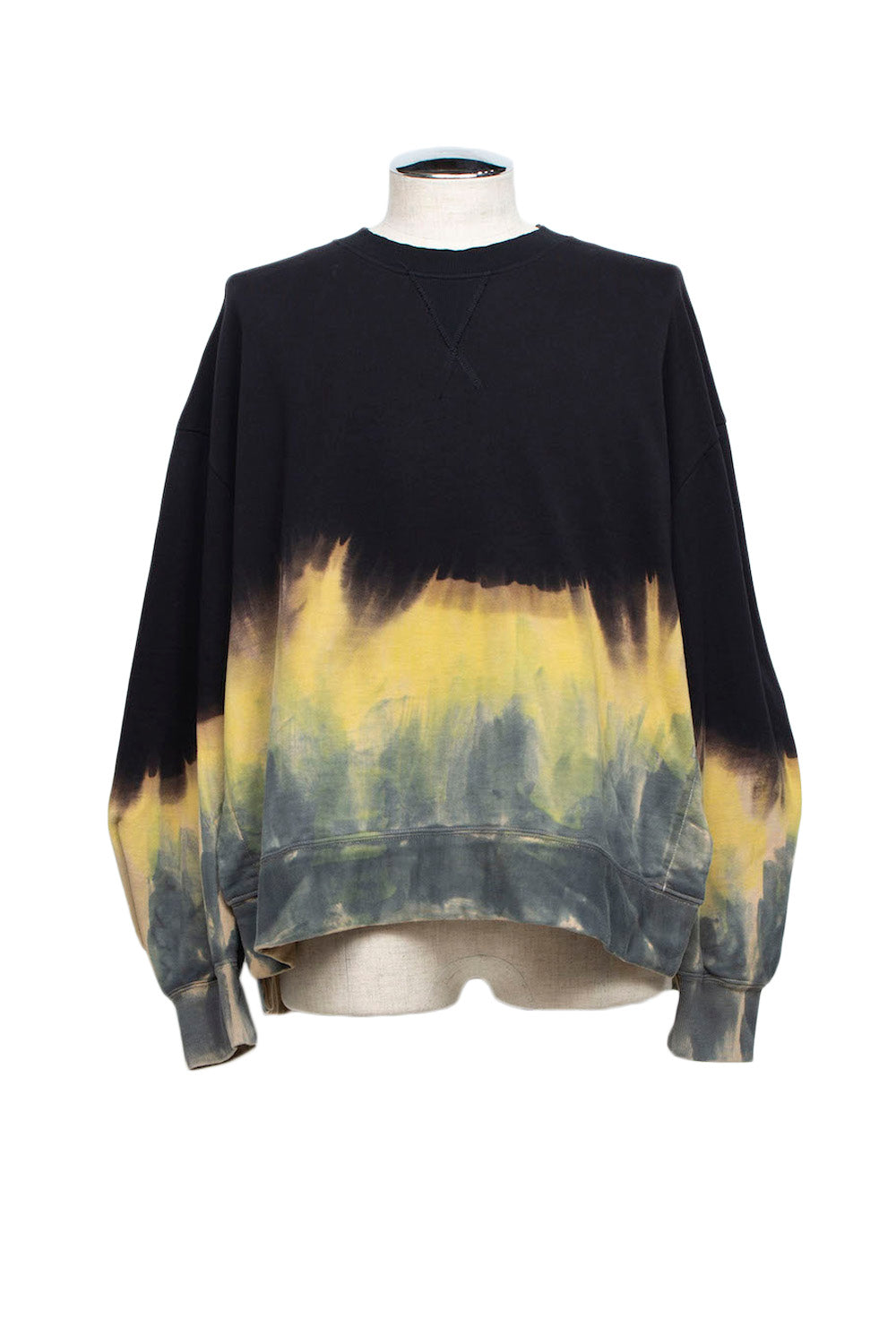 LB26SS-PO10-GDJ | ハンドダイドロングスリーブプルオーバー | BLACK DYED