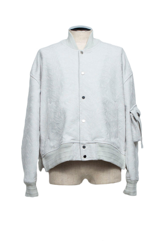 <LAST 1点> LB26SS-SWBL01-ETJ | フルエンブロイダリージャージースタジアムブルゾン | ICE GRAY