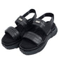 *限定* *復刻版*  LBLM-SHOES03 | ステッチワークドッキングレザーサンダル | BLACK