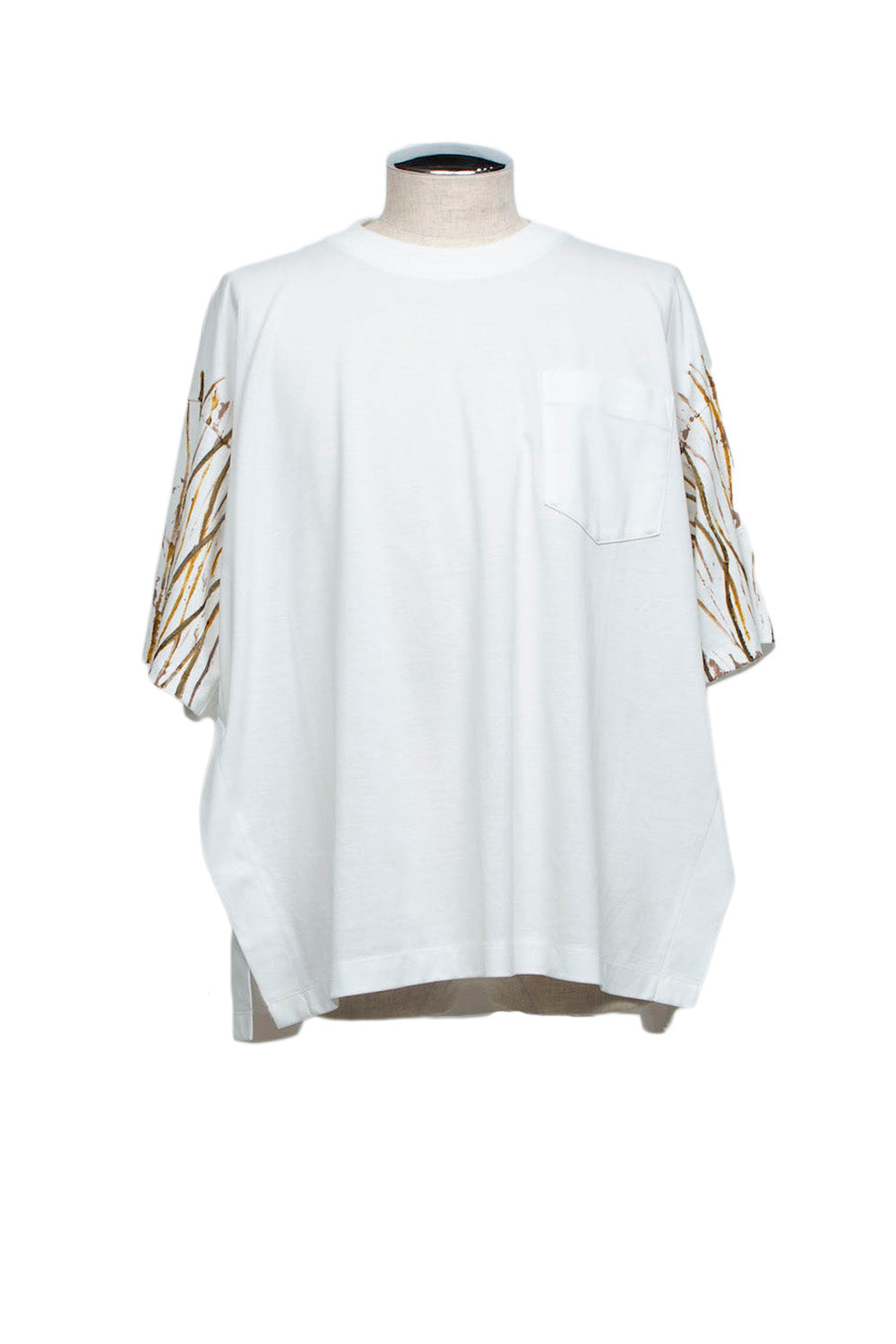 <last>  
LB25AW-TE09-HDP | 优质比马棉手绘T恤 | 白色</last>