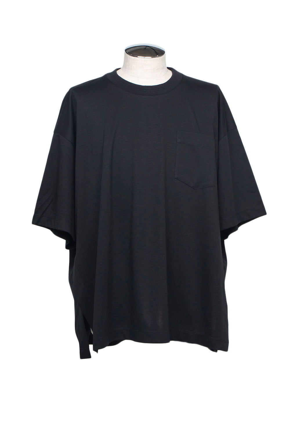 LBLM-TE09-PLN | スーペリアピマコットンオリジナルリブネックTシャツ | BLACK