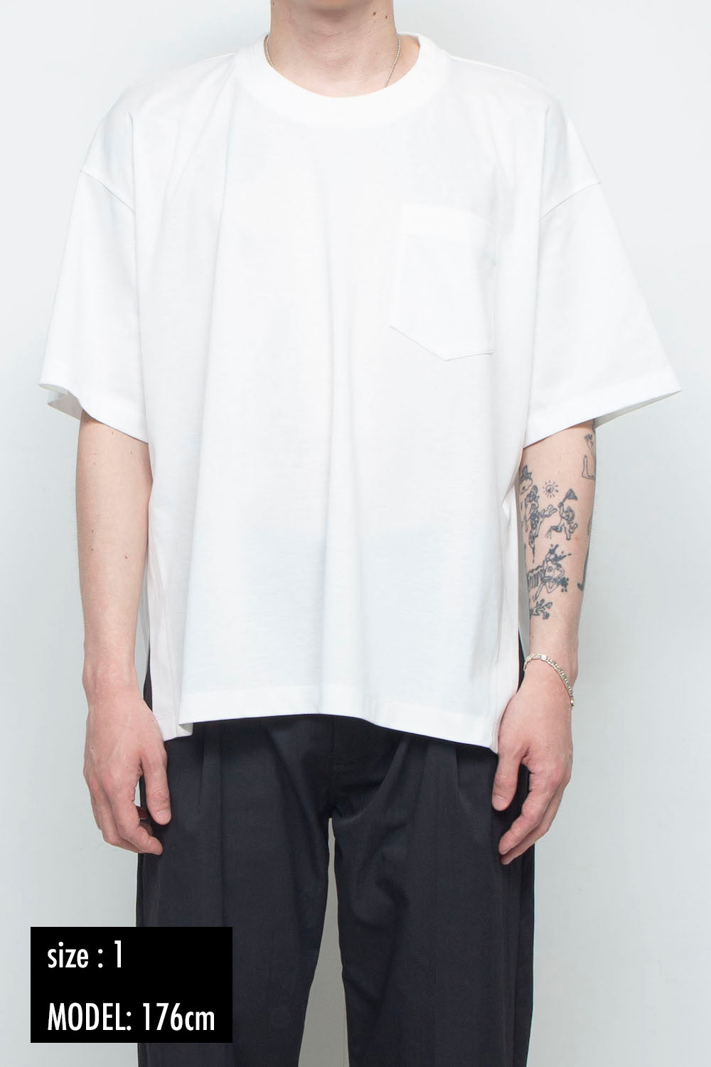LBLM-TE09-PLN | スーペリアピマコットンオリジナルリブネックTシャツ | WHITE