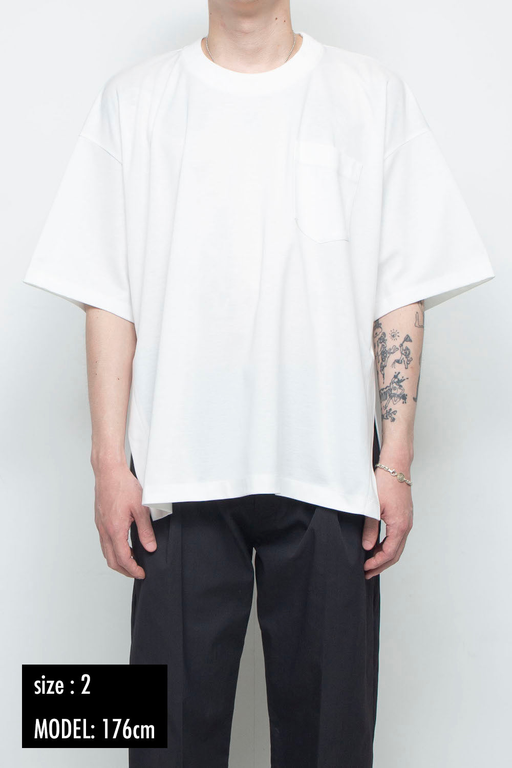 LBLM-TE09-PLN | スーペリアピマコットンオリジナルリブネックTシャツ | WHITE