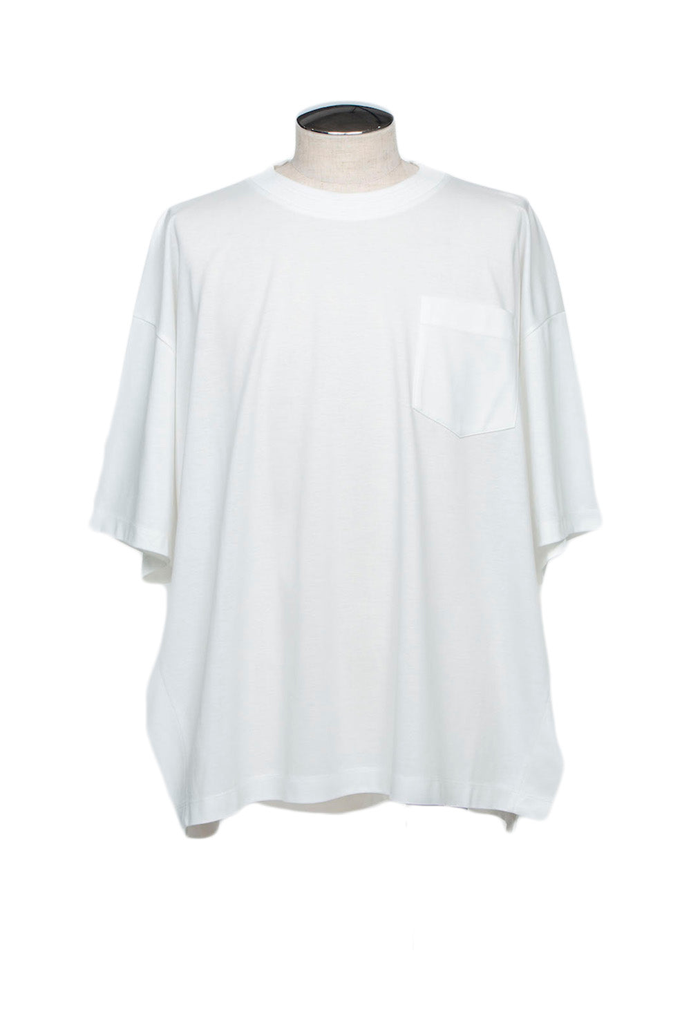 LBLM-TE09-PLN | スーペリアピマコットンオリジナルリブネックTシャツ | WHITE
