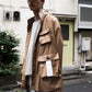 LB25SS-SH07-FFL| FAKE-FAKE LEATHER Ⅱ M-65モチーフシャツジャケット | BROWN