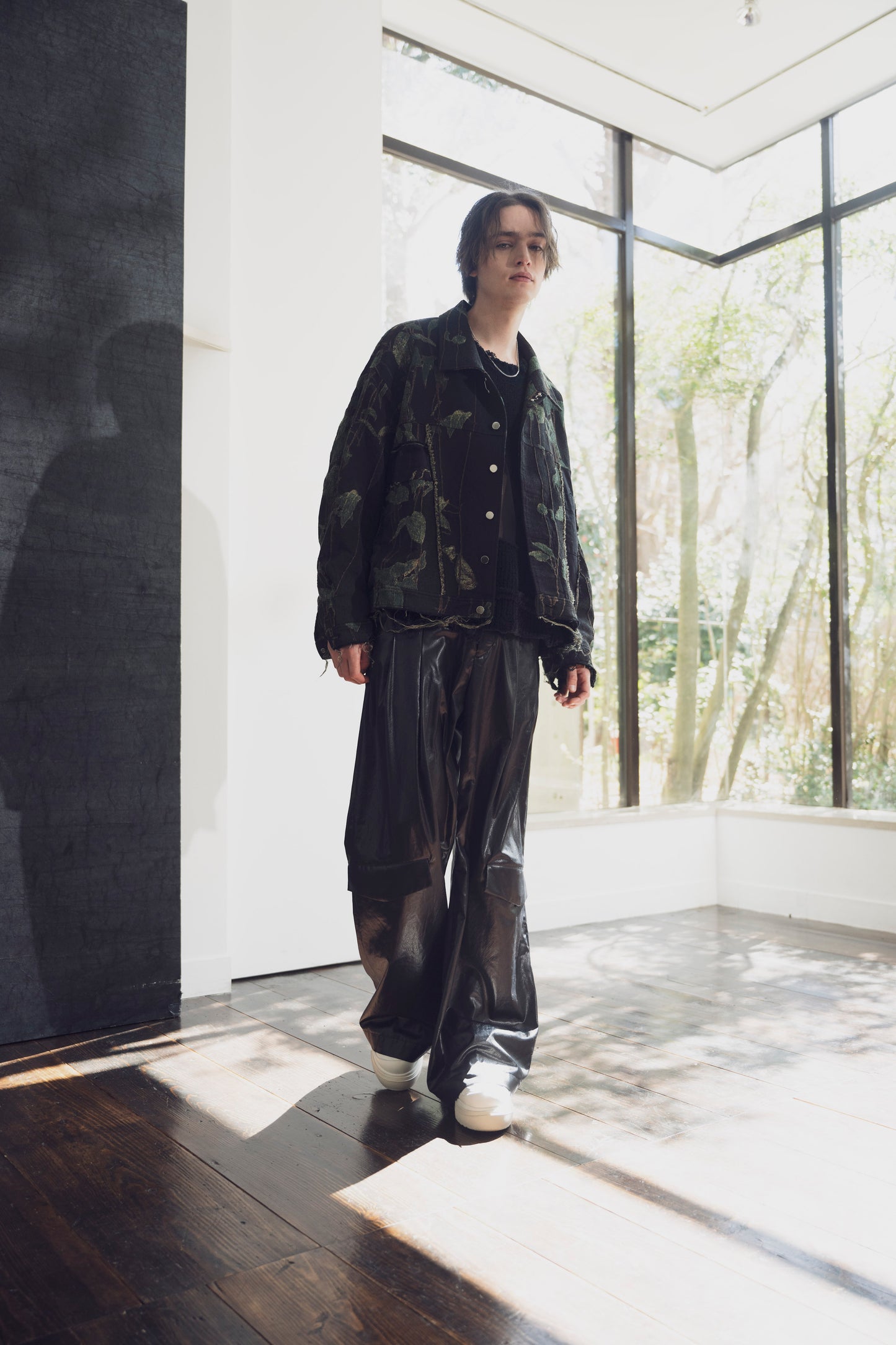 LB25AW-JK02-JQS | Reconstructed Carpenter Jacket (Jacquard) | IVY
