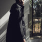 <LAST 1点> LB25AW-FC01-VTN | QUOISM®️パッティングフィッシュテールコート | BLACK