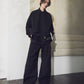 <RE STOCK> LBLM-ESSH01 | LB STANDARD N/S SHIRT for LAYER STYLES by ORGANIC COTTON 100% TYPEWRITER | BLACK