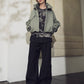 LB25AW-BL03-VTN | QUOISM®️パッティングショートフードブルゾン | SKY GRAY