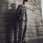 LB25AW-PO08-PVL | 3D Printed Velour Jersey Pullover | Charcoal