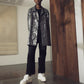 <LAST 1点> LB25AW-SHCO01-HKW | ウォッシュドホイルコーティングステンカラーライトコート | STEEL GRAY