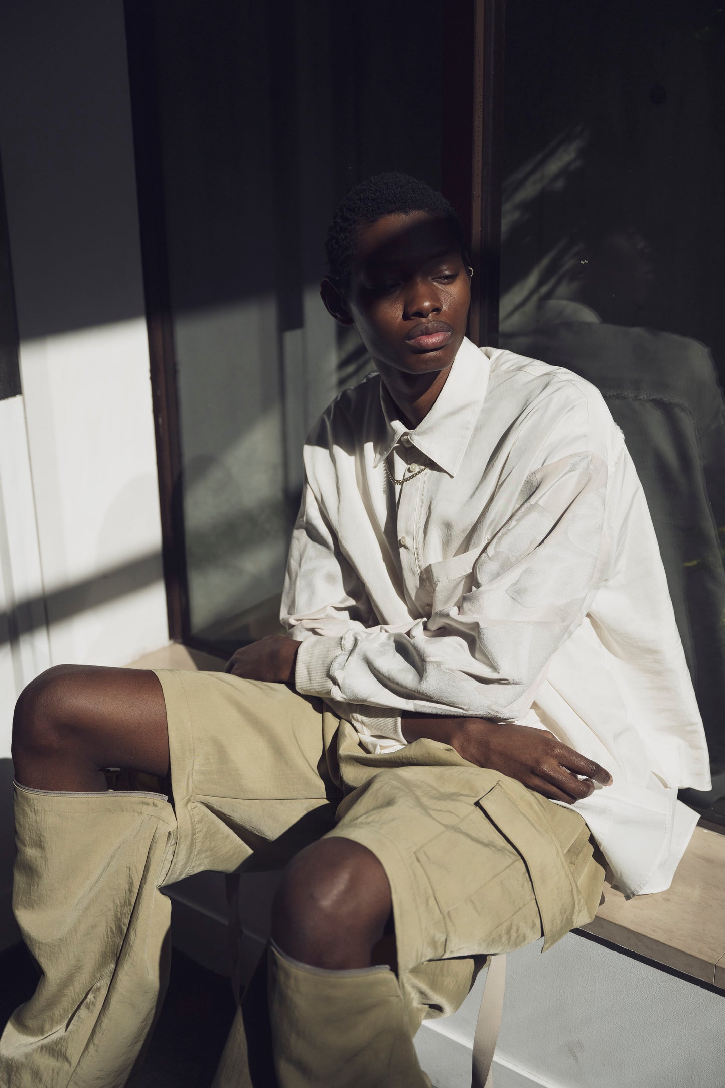 <last>  
LB25AW-SH08-SPV-PVL | Velour Jersey Sleeve Easy Shirt | OFF WHITE x OFF WHITE</last>