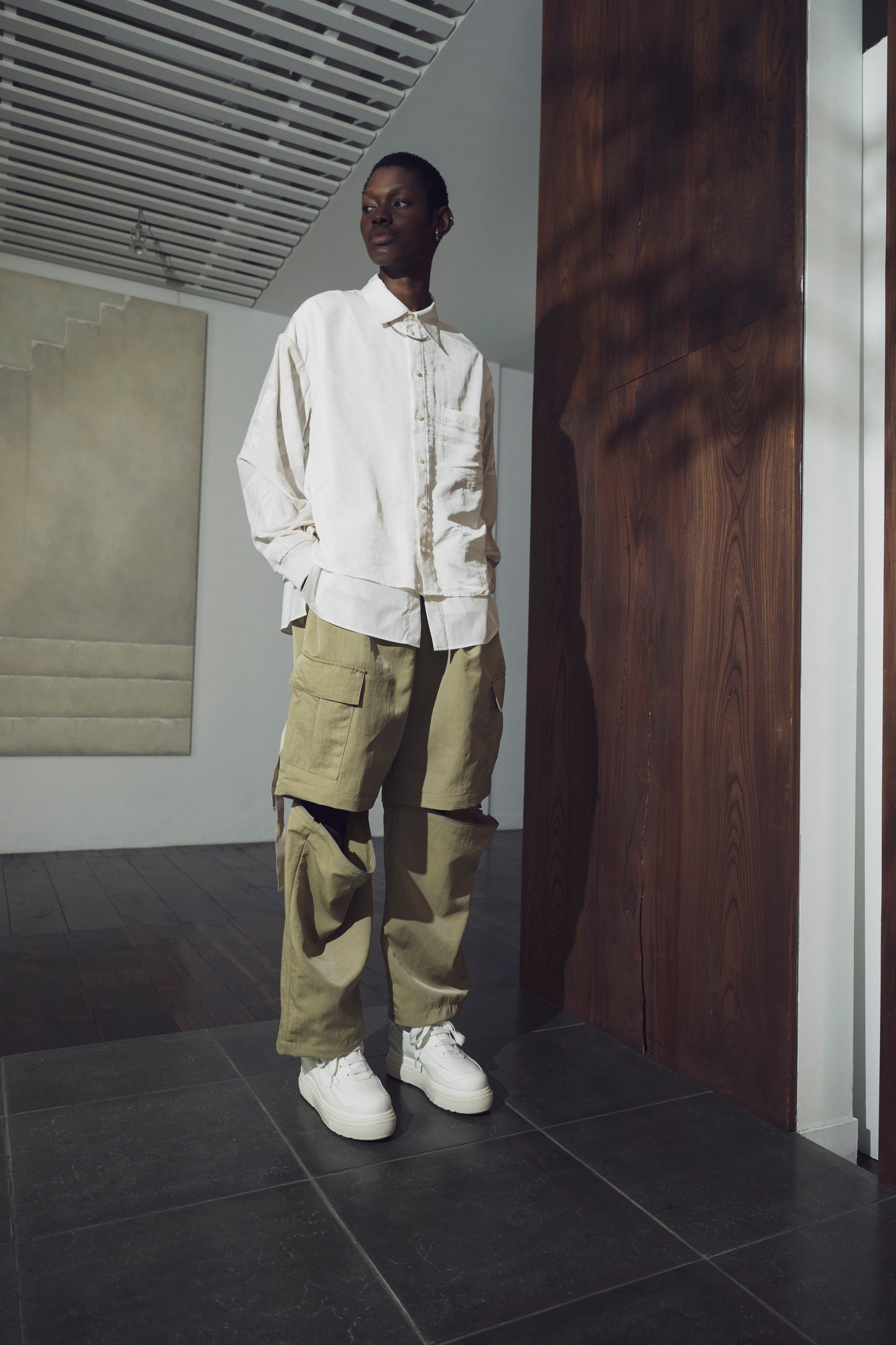 <last>  
LB25AW-SH08-SPV-PVL | Velour Jersey Sleeve Easy Shirt | OFF WHITE x OFF WHITE</last>