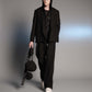 LB26AW-PT11-LTD | ダブルクロスリュクスツイード ツイステッドウエストトラウザー | BLACK