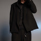 LB24AW-JK06-ADK | Side vent tailored jacket | BLACK