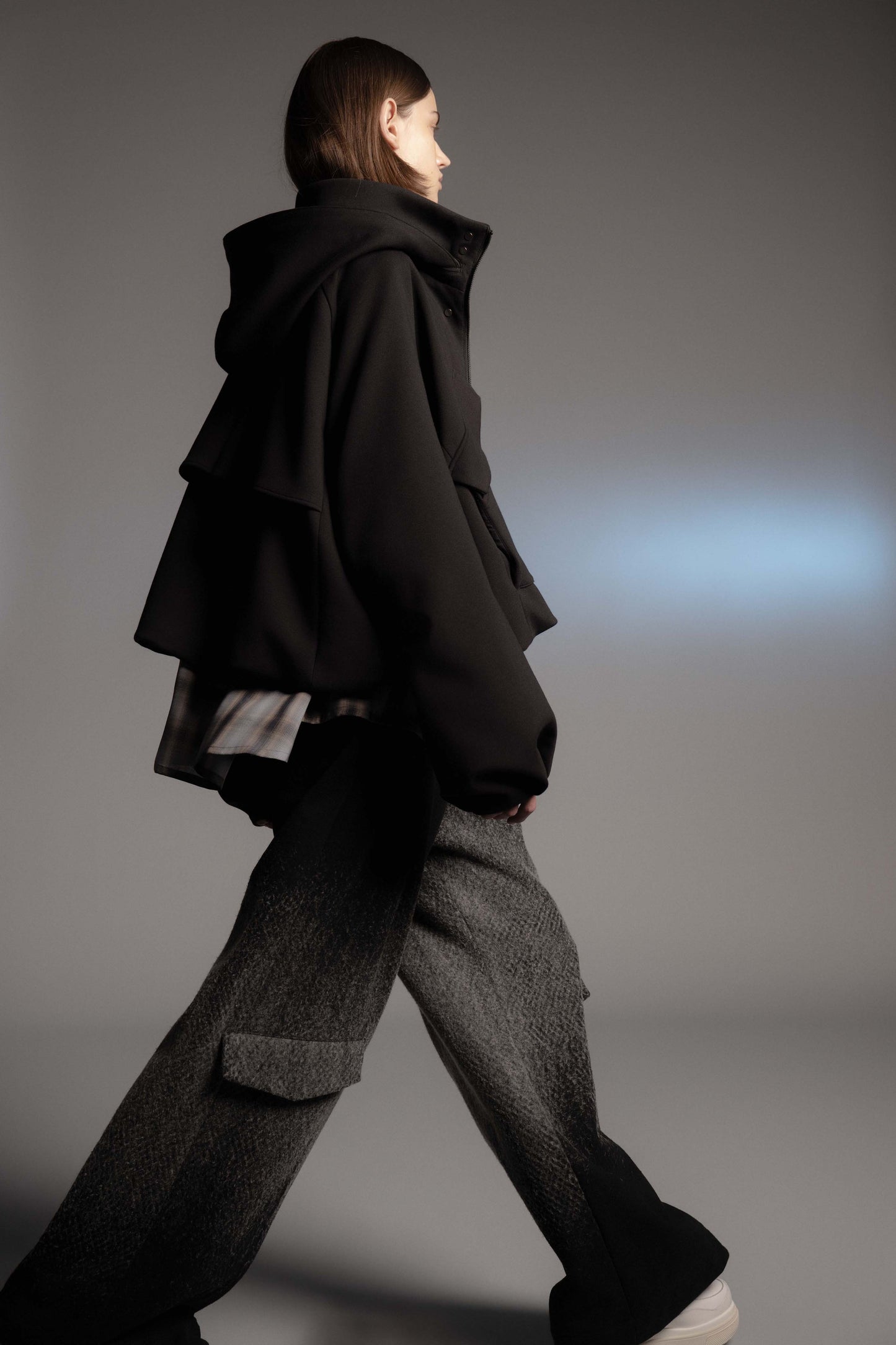 LB26AW-SH11-AMZ |  アムンゼン デタッチャブルスリーブシャツ | BLUE CHECK