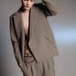 <LAST 1点> LB26AW-JK11-LTD | ノッチドラペルダブルブレストテーラードジャケット | HERRINGBONE GR
