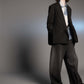 LB24AW-JK06-ADK | Side vent tailored jacket | BLACK