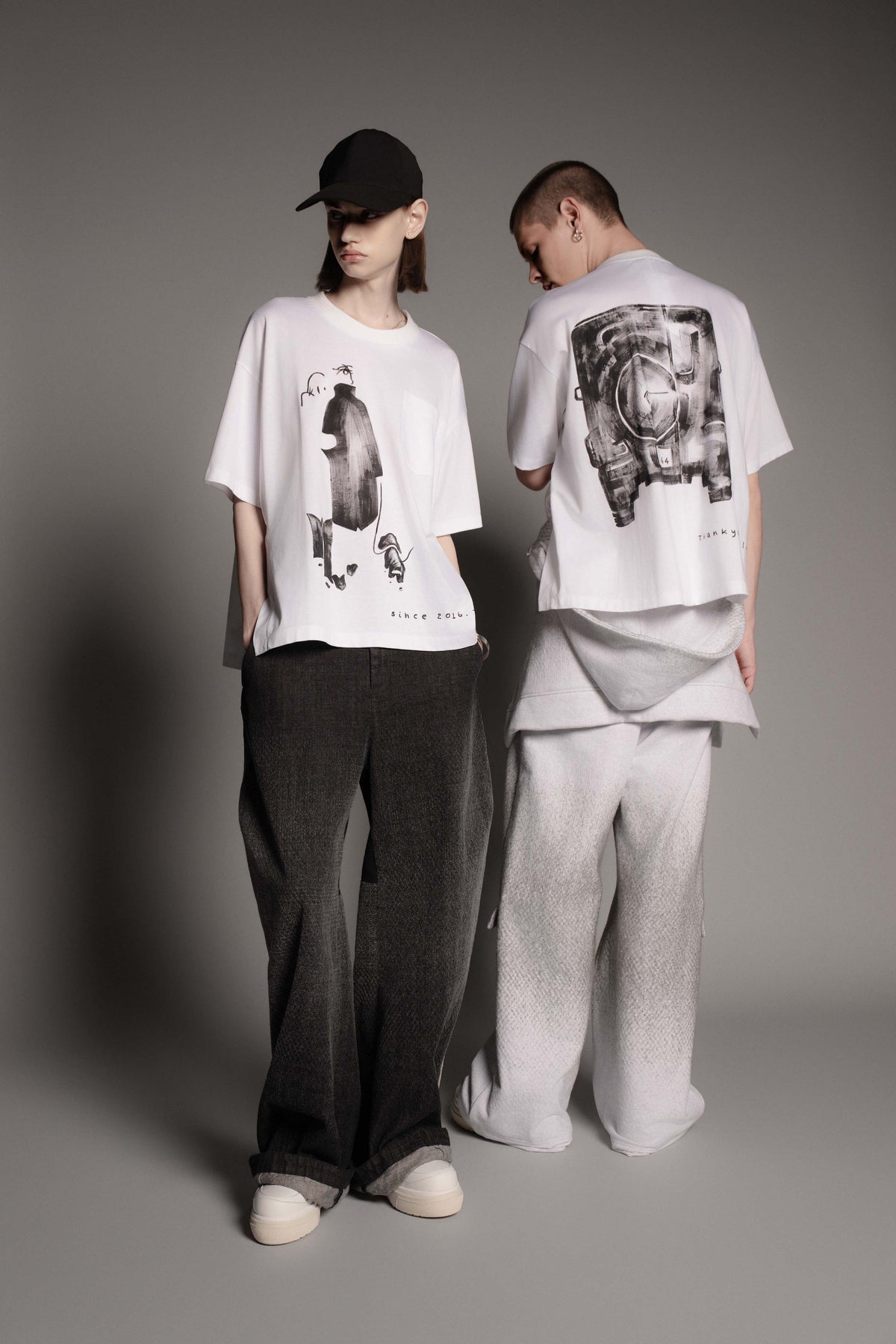 <last item> 
LB26SS-PT09-BDS | Original 3-Layer Sinflap Baggy Trousers | NATURAL</last>