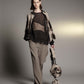 <LAST 1点> LB26AW-PT11-LTD | ダブルクロスリュクスツイード ツイステッドウエストトラウザー | HERRINGBONE GR