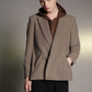 <LAST 1点> LB26AW-JK11-LTD | ノッチドラペルダブルブレストテーラードジャケット | HERRINGBONE GR