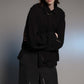 LB26AW-SH12-OWD | Light Ounce Denim Twist Sleeve Shirt | BLACK WASHED